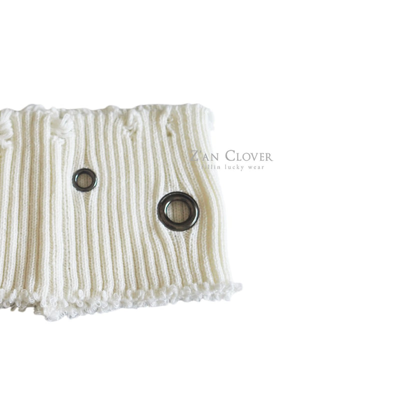 Zan Clover - Korean Children Fashion - #magicofchildhood - Eyelet Knit Hairband - 4