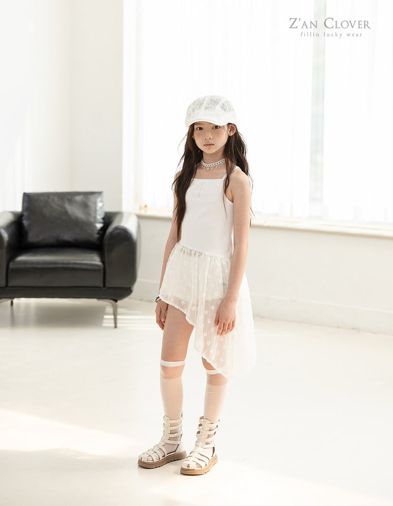 Zan Clover - Korean Children Fashion - #minifashionista - Unbalanced Slip One-piece Top - 10