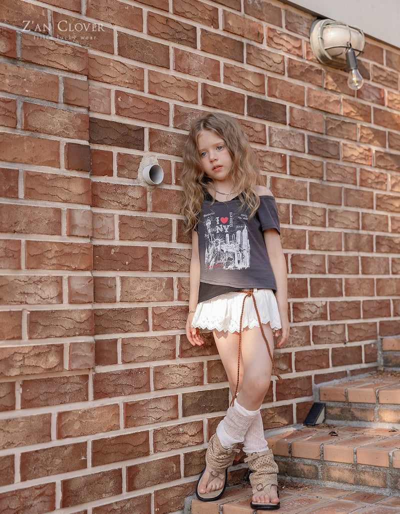 Zan Clover - Korean Children Fashion - #minifashionista - Punching Lace Skirt - 9