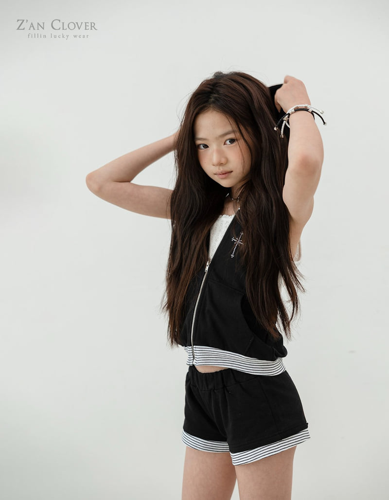 Zan Clover - Korean Children Fashion - #minifashionista - Halter Hoodie Set-Up (Junior) - 10