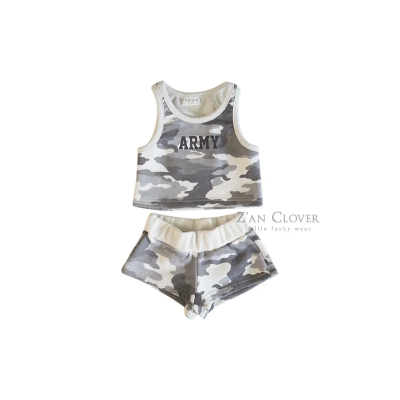 Zan Clover - Korean Children Fashion - #minifashionista - Army Camo Set-Up - 9