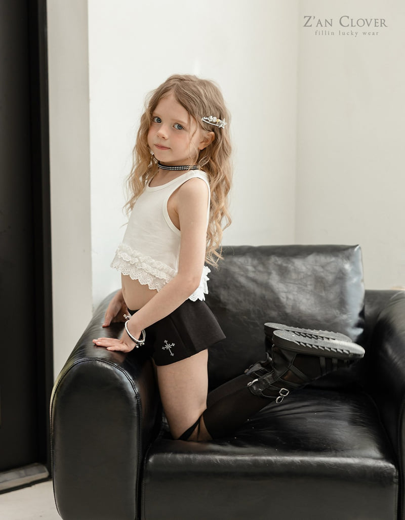 Zan Clover - Korean Children Fashion - #minifashionista - Tiered Lace Sleeveless - 7