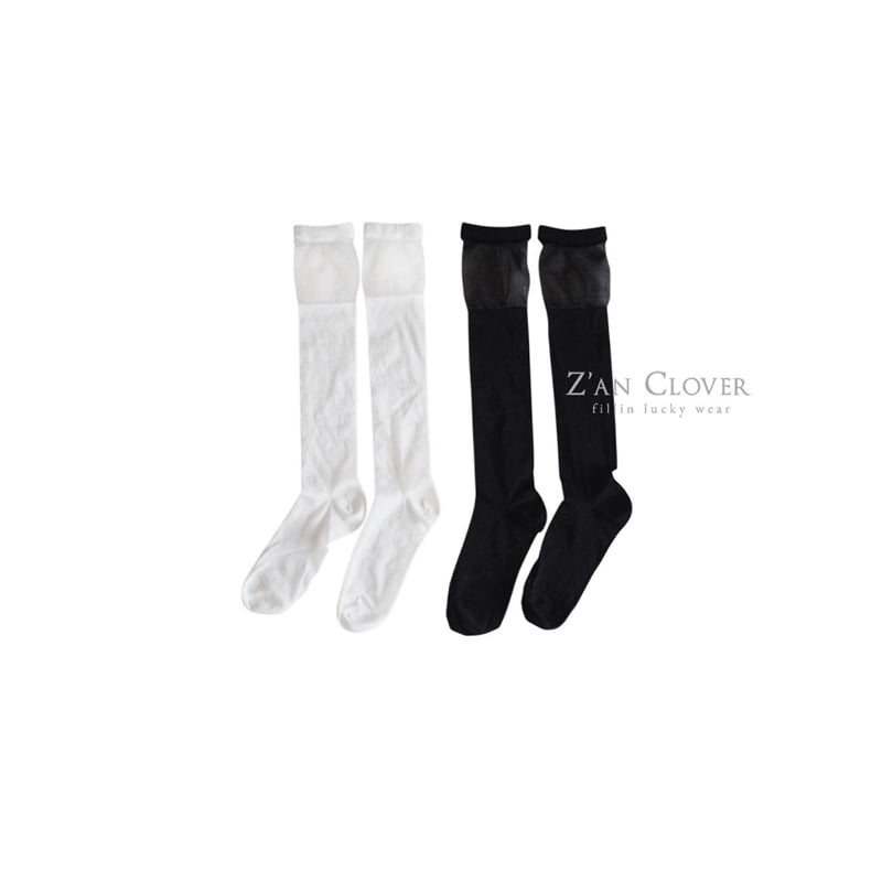 Zan Clover - Korean Children Fashion - #prettylittlegirls - See-Through Knee Socks - 7