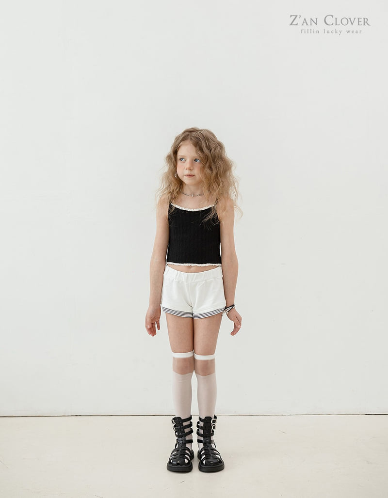 Zan Clover - Korean Children Fashion - #toddlerclothing - Punching Lace Sleeveless - 4