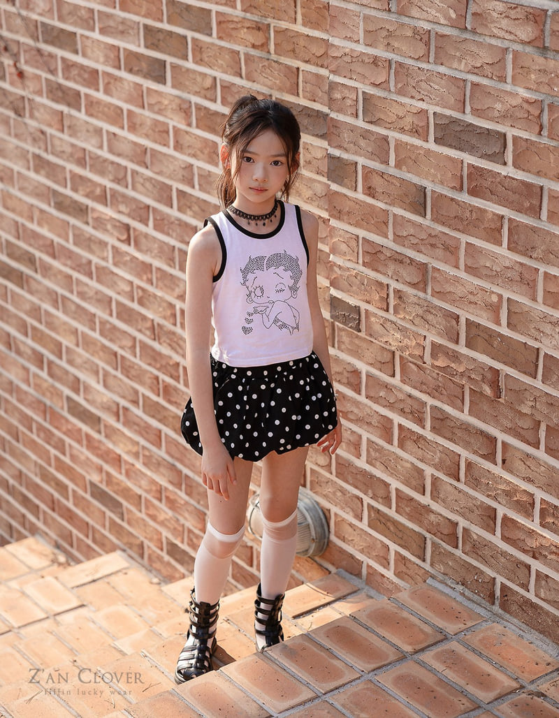 Zan Clover - Korean Children Fashion - #stylishchildhood - Betty Hotfix Sleeveless - 12