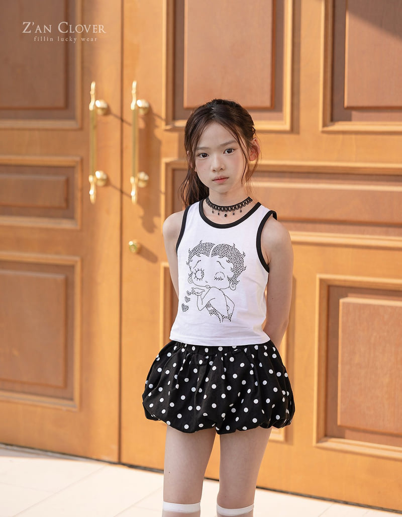 Zan Clover - Korean Children Fashion - #todddlerfashion - Betty Hotfix Sleeveless - 10