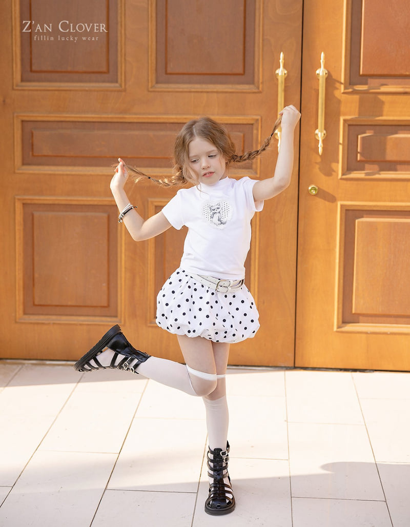 Zan Clover - Korean Children Fashion - #toddlerclothing - Dot Balloon Skirt - 6