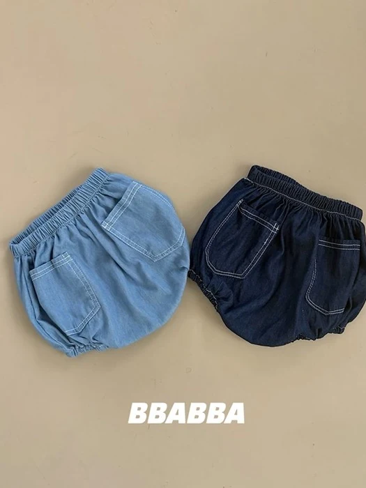 Summer Stitch Denim Bloomers