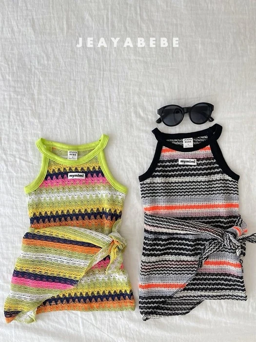 Beach One-piece Set (Wrap Skirt Set) Beach One-piece Set (Wrap Skirt Set)