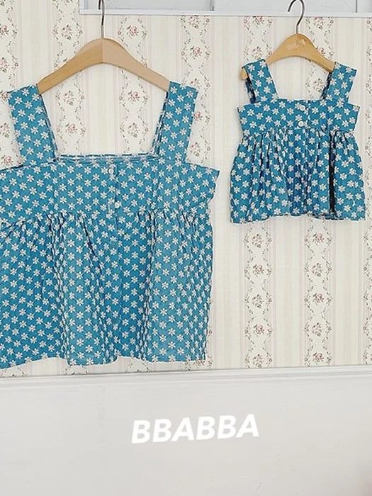 Denim Floral Bustier (Mom)