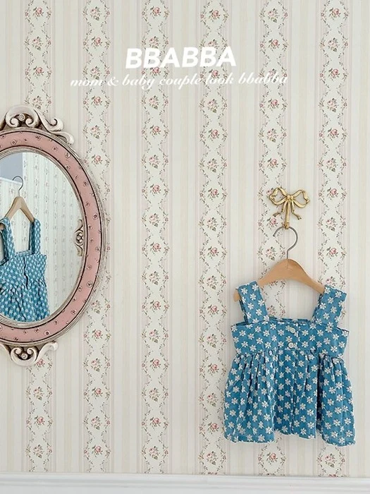 Denim Floral Bustier (Baby)