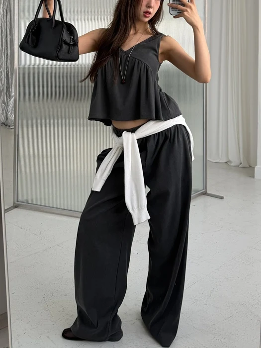 Lauren Ribbed Set (Sleeveless Top + Pants)