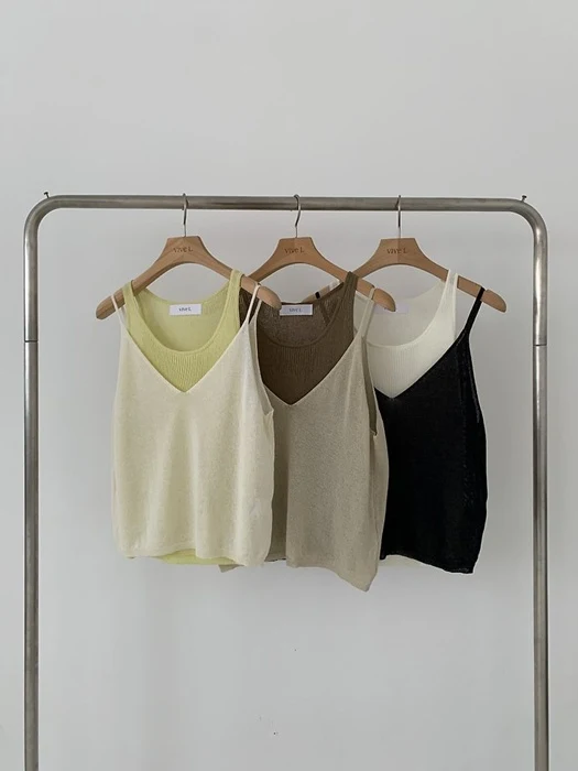 Contrast Knit Set