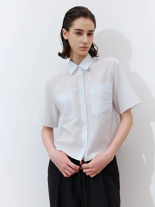 Two-pocket Short-sleeved Shirt