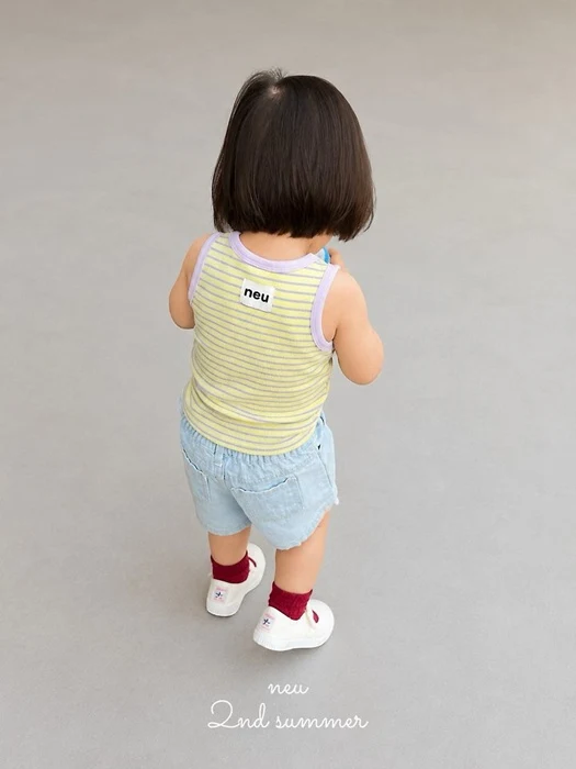 Striped Fitted Sleeveless Top