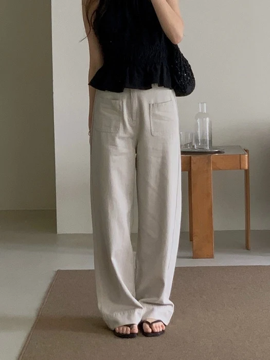 Pocket Cotton Pants