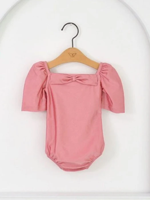 Lila Ribbon Leotard (Short Sleeve)