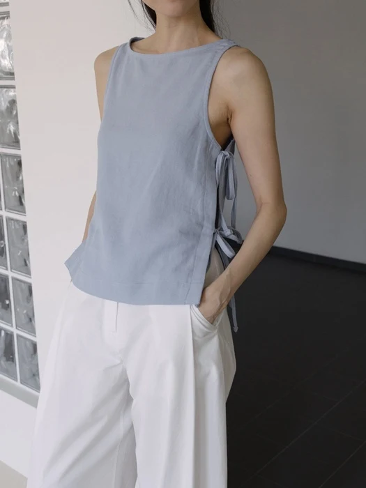 Venice Linen Strap Blouse