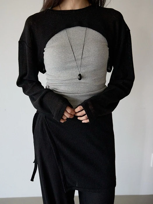 Latte Linen Bolero Tee Latte Linen Bolero Tee