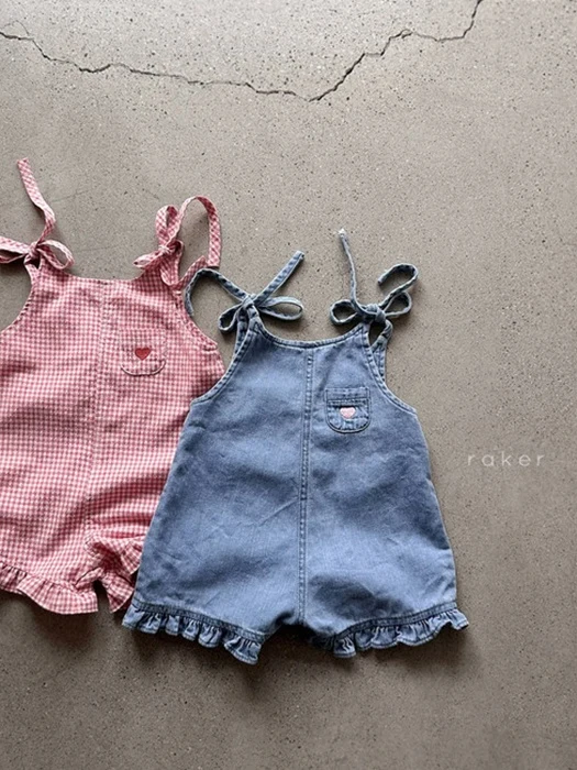 Heart Embroidered Jumpsuit