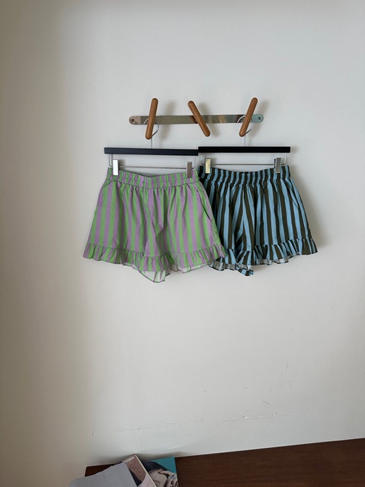 Dindin Stripe Frill Pants