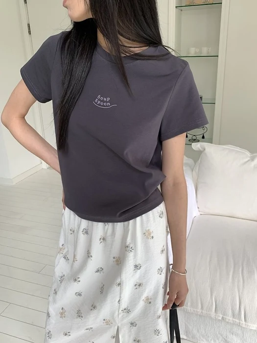Soup Spoon Mini Logo Slim Short-Sleeve Tee