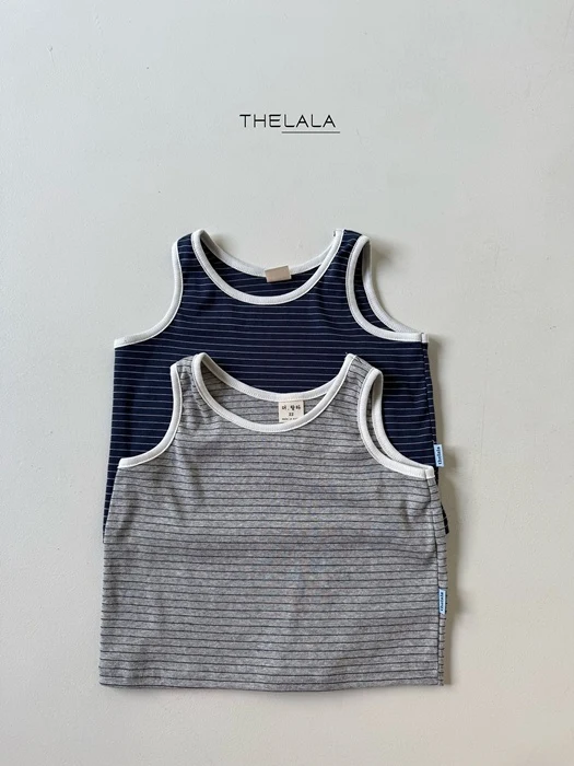 Boxy Stripe Sleeveless Top Boxy Stripe Sleeveless Top