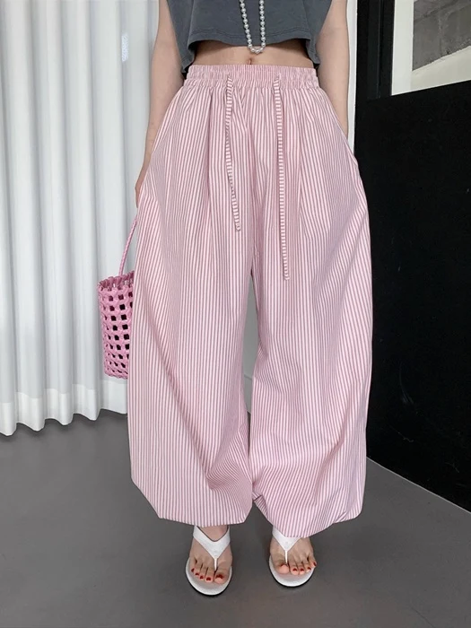 Pintuck Balloon Pants
