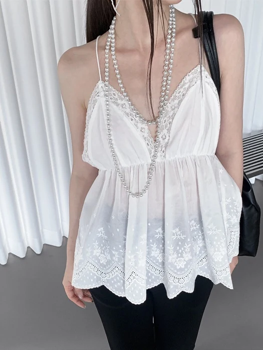 Punching Halter Blouse Punching Halter Blouse
