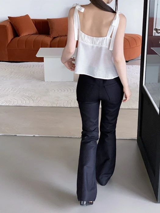 Low Coated Denim Pants Low Coated Denim Pants