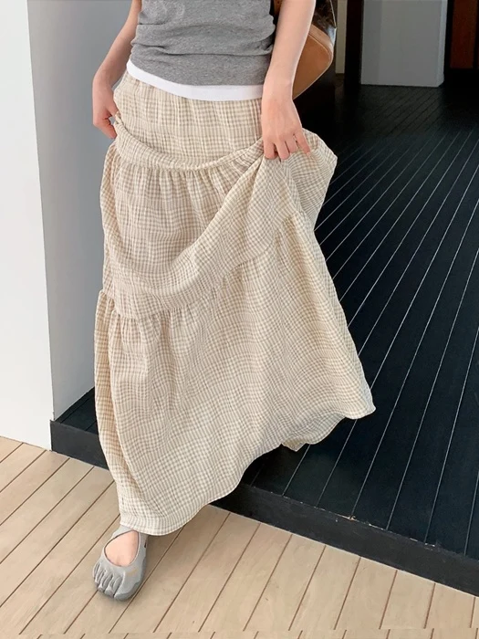 Hawaii Gingham Skirt