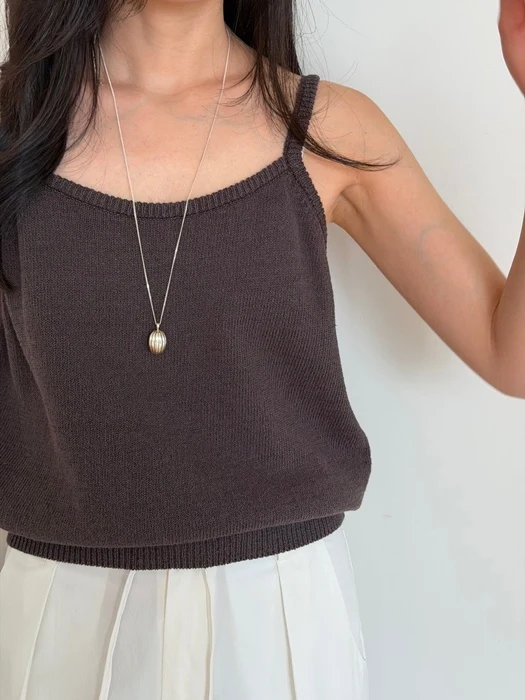 Natural Knit Sleeveless Top Natural Knit Sleeveless Top