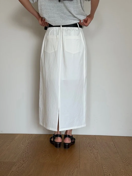 Pure Cotton Band-Waist Skirt