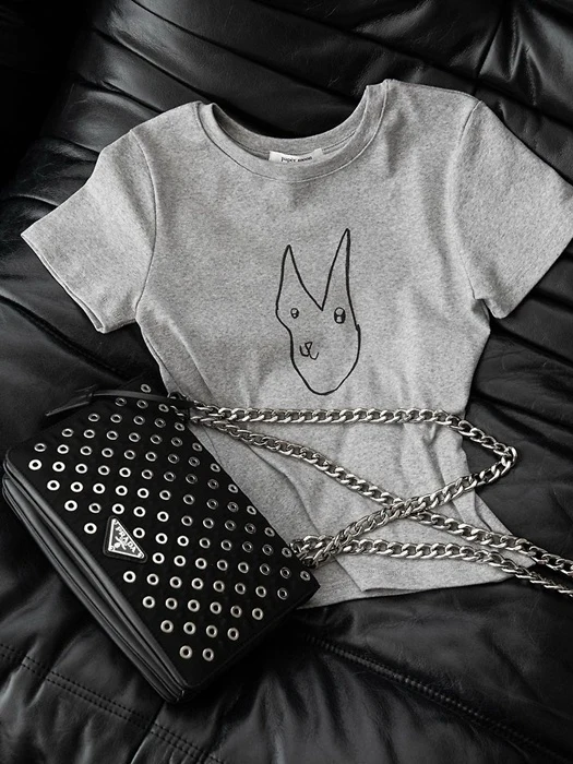 Little Bunny Cropped Tee