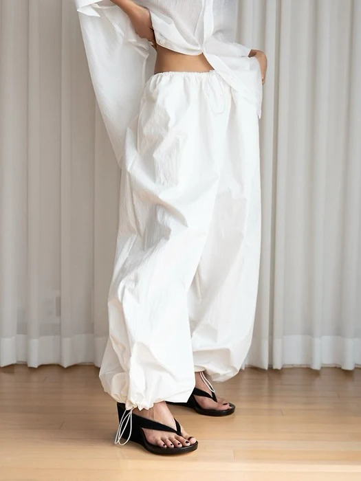 Cotton Balloon Wide Trousers Cotton Balloon Wide Trousers