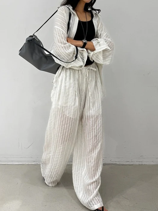 H Buckle Stripe Pants H Buckle Stripe Pants