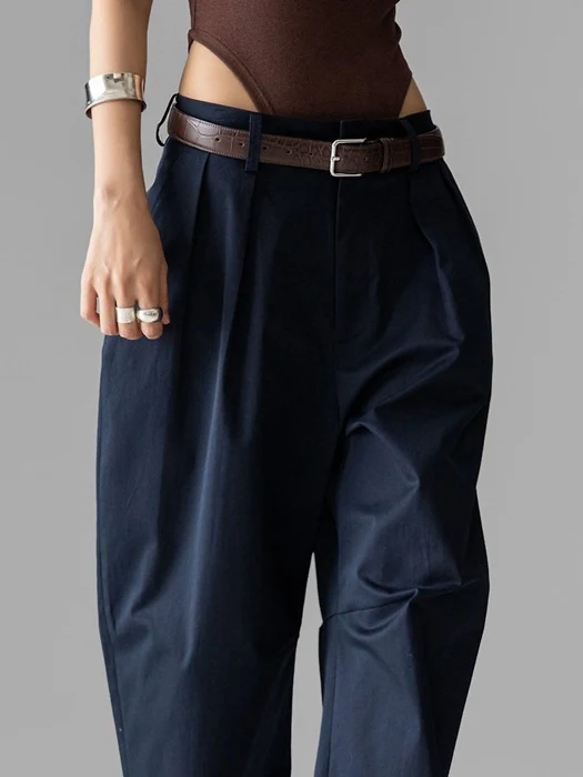 Curved Volume Wide Chino Pants