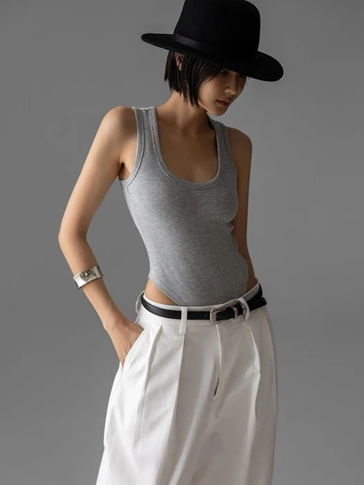 Essential Ribbed Sleeveless Bodysuit Essential Ribbed Sleeveless Bodysuit