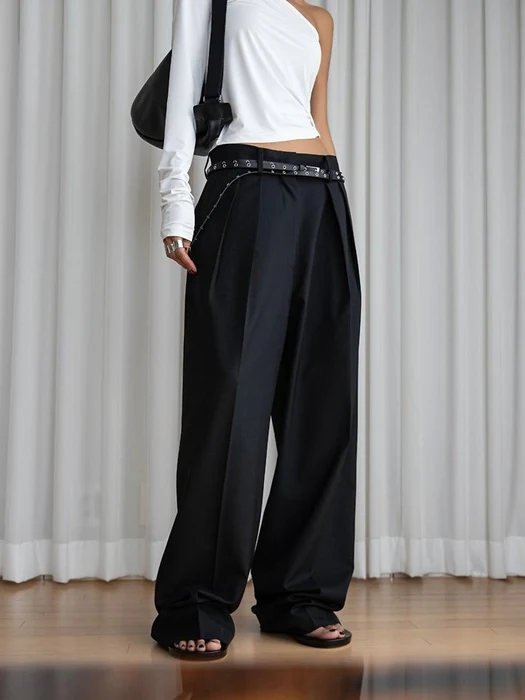 Summer Wool Low-Waist Trousers Summer Wool Low-Waist Trousers