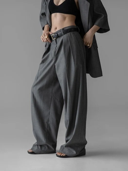 Summer Wool Low-Waist Trousers Summer Wool Low-Waist Trousers