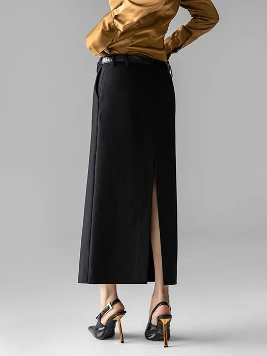 Classic Back-Slit Midi Pencil Skirt Classic Back-Slit Midi Pencil Skirt