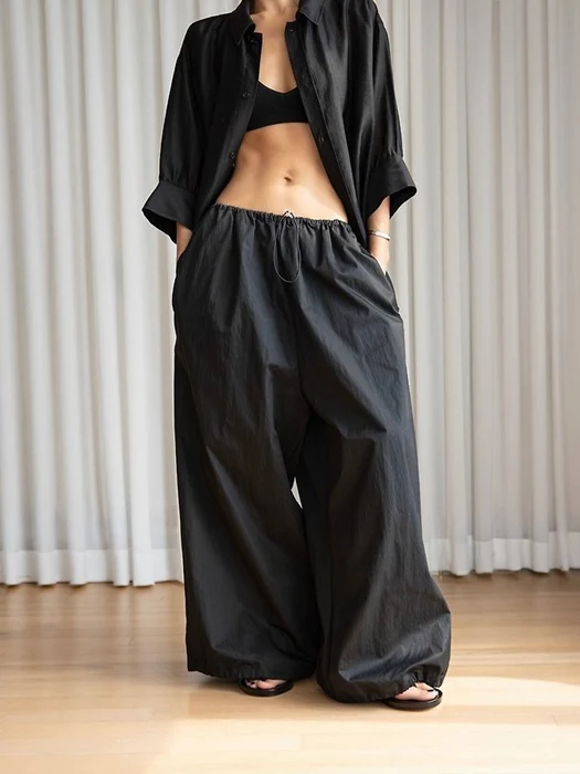 Cotton Balloon Wide Trousers Cotton Balloon Wide Trousers