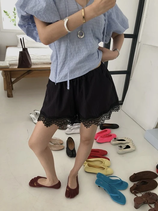Embroidery Short Pants Embroidery Short Pants
