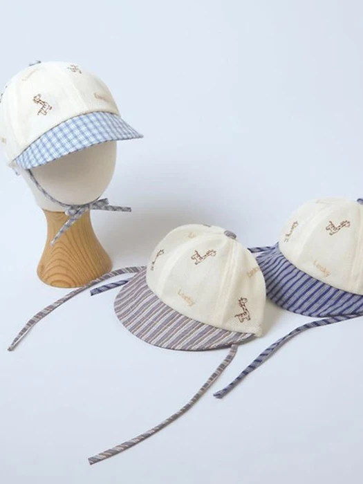 Mesh Giraffe Check Sun Hat Mesh Giraffe Check Sun Hat