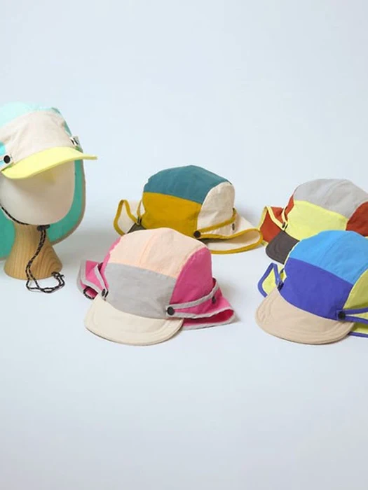 Color Block Flap Camp Cap Color Block Flap Camp Cap