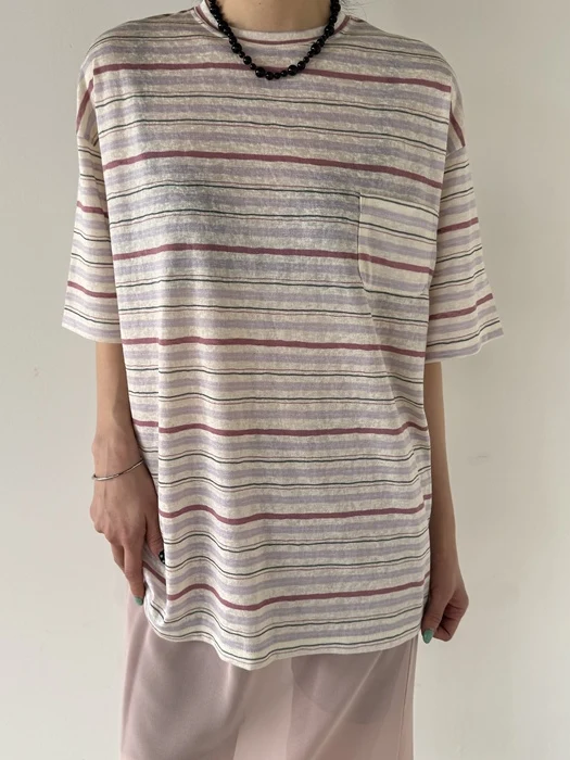 Striped Boxy Pocket Tee Striped Boxy Pocket Tee