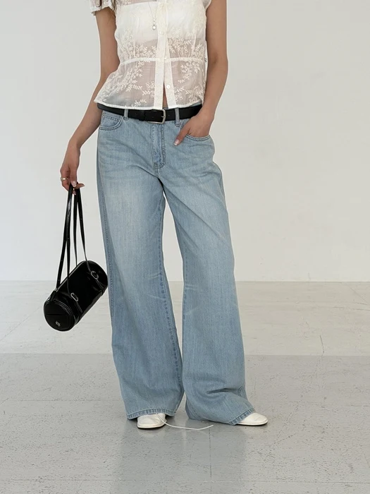 Summer Low-Rise Wide Denim
