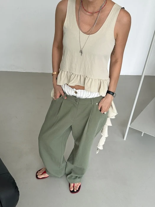 Double Waist Pants Double Waist Pants