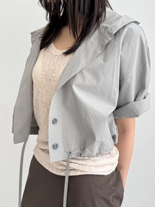 Hooded Cotton Shirt