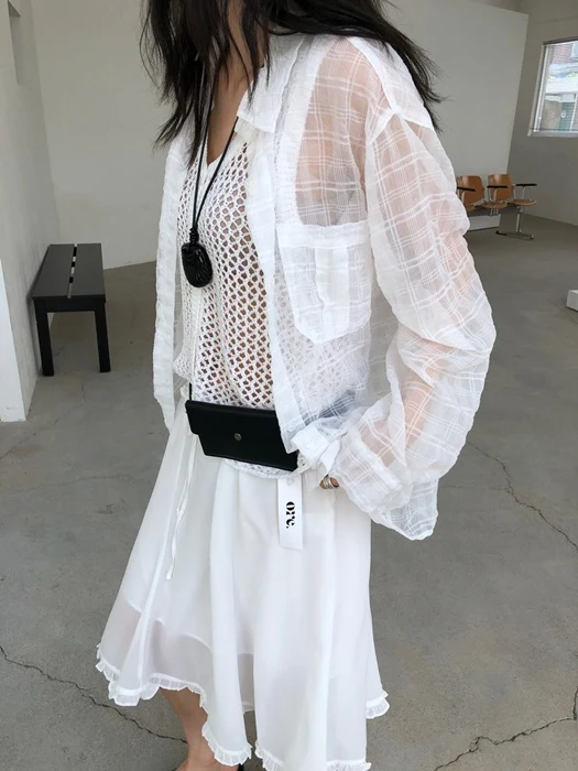 Sheer Check Shirt Sheer Check Shirt